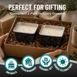 volila Citronella Candle 355ml Scented Candle Outdoor & Indoor in Black - Size: 2 Pack - thumbnail 6