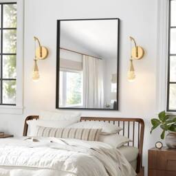 Garwarm Wall Sconce Light w/ Bubble Crystal Shade, Adjustable Hanging Cord, 3500K Warm Light, Elegant Wall Lighting Fixture for Bedroom, Living Room - thumbnail 6