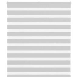 Berkfield Home Elegant Zebra Blind Light Grey 130x100 cm Fabric Width 125.9 cm P - thumbnail 2
