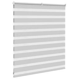 Berkfield Home Elegant Zebra Blind Light Grey 130x100 cm Fabric Width 125.9 cm P - thumbnail 4