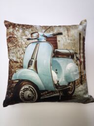 Rapport Home Scooter Cushion Cover Blue (43x43 cm) - Size: 43 cm x 43 cm