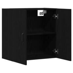 Berkfield Home Wall Cabinet Black Oak 60x31x60 cm Engineered Wood - Size: 60 x 31 x 60 cm - thumbnail 5