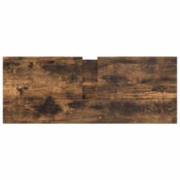 Berkfield Home Decorative Basin Cabinet with Drawers Smoked Oak 90x34.5x60 cm in Brown - thumbnail 9