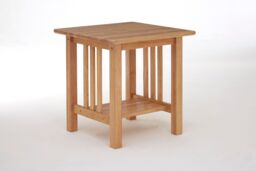 Orsina Contemporary Square Side Table, Solid Wood Side Table, Modern Wood Nightstand, Wooden Bedside Table in Natural - thumbnail 2