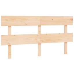 Berkfield Home Bed Headboard 154x3x81 cm Solid Wood Pine in Brown - Size: 154 x 3 x 81 cm - thumbnail 2