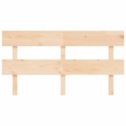 Berkfield Home Bed Headboard 154x3x81 cm Solid Wood Pine in Brown - Size: 154 x 3 x 81 cm - thumbnail 3