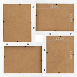 Berkfield Home Modern Collage Photo Frame for 24x(10x15 cm) Picture White MDF - Size: 10x15 cm - thumbnail 6