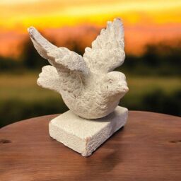 Minster Decorative Garden Bird Ornament - Resin - L9 x W9 x H10 cm in Cream - Size: 1 Pack - thumbnail 2