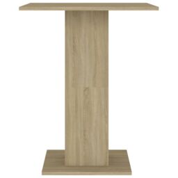 Berkfield Home Bistro Table Sonoma Oak 60x60x75 cm Engineered Wood in Brown - Size: 60 x 60 x 75 cm - thumbnail 5