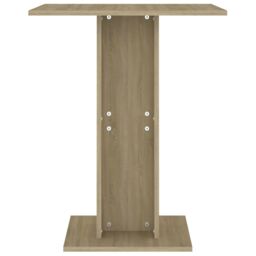 Berkfield Home Bistro Table Sonoma Oak 60x60x75 cm Engineered Wood in Brown - Size: 60 x 60 x 75 cm - thumbnail 4