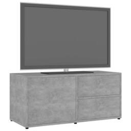 Berkfield Home TV Cabinet Concrete Grey 80x34x36 cm Engineered Wood - Size: 80 x 34 x 36 cm - thumbnail 4