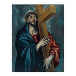 "Artery8 Jesus Christ Carrying The Cross El Greco Wall Art Poster Print - Size: W12"" x H16""" - thumbnail 1