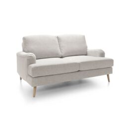 Abakus Direct Harper 2-Seater Sofa - Durable & Easy Clean Upholstery in Cream - thumbnail 3