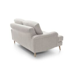 Abakus Direct Harper 2-Seater Sofa - Durable & Easy Clean Upholstery in Cream - thumbnail 5