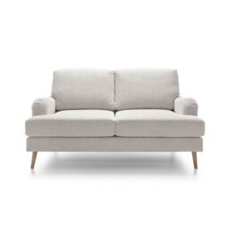 Abakus Direct Harper 2-Seater Sofa - Durable & Easy Clean Upholstery in Cream - thumbnail 2