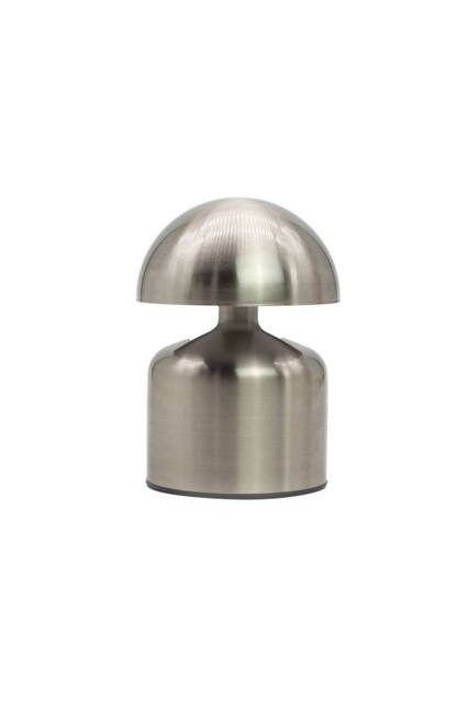 KDMD Dome Mushroom Silver Touch Lamp - Rechargeable USB-C LED Light (400W) - image 1