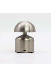 KDMD Dome Mushroom Silver Touch Lamp - Rechargeable USB-C LED Light (400W) - thumbnail 2