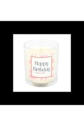 KDMD Happy Birthday Vanilla Cake Scented Candle with 35 Hour Burn in Baby Pink - thumbnail 3