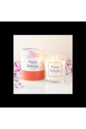 KDMD Happy Birthday Vanilla Cake Scented Candle with 35 Hour Burn in Baby Pink