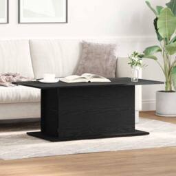 Berkfield Home Coffee Table Black Oak 102x55, 5x40 cm cm Engineered Wood - thumbnail 4
