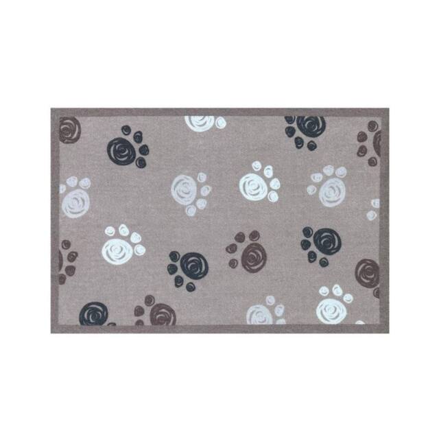The Rug Shop UK Beige Cream Modern Abstract Easy to Clean Mat - Size: 50 cm x 75 cm - image 1