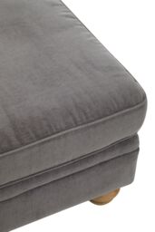 Orsina Spencer Grey Fabric Footstool - thumbnail 4