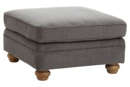 Orsina Spencer Grey Fabric Footstool - thumbnail 2