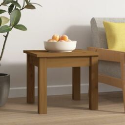 Berkfield Home Coffee Table Honey Brown 35x35x30 cm Solid Wood Pine - Size: 35 x 35 x 30 cm - thumbnail 1