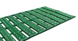 Primrose Instant Roll Out Garden Path Green Plastic Chevron 3m - Pack of 1 in Brown - thumbnail 6
