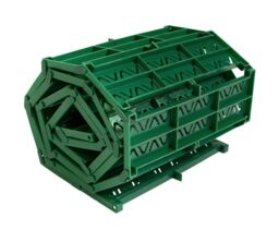 Primrose Instant Roll Out Garden Path Green Plastic Chevron 3m - Pack of 1 in Brown - thumbnail 4