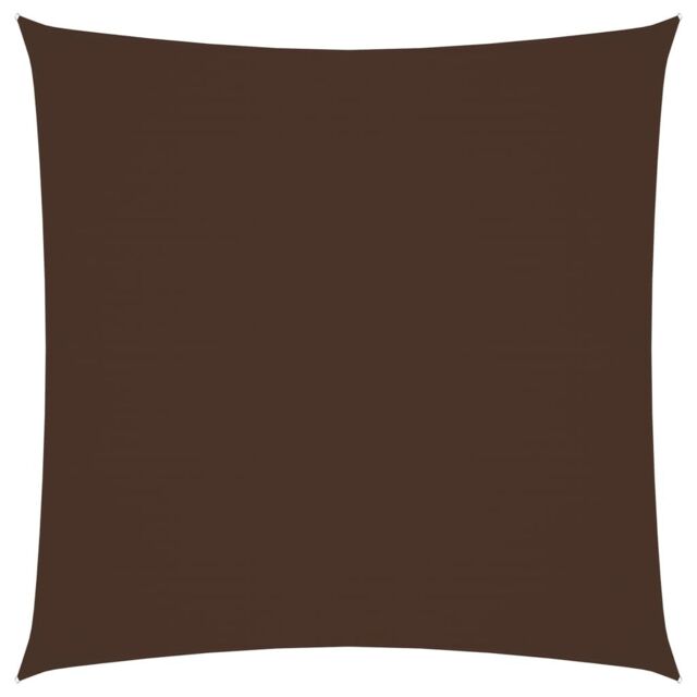 Berkfield Home Sunshade Sail Oxford Fabric Square 7x7 m Brown - image 1