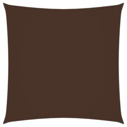 Berkfield Home Sunshade Sail Oxford Fabric Square 7x7 m Brown - thumbnail 1