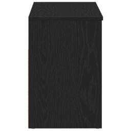 Berkfield Home Hall Bench Black Oak 60x30x45 cm Engineered Wood - Size: 60 x 30 x 45 cm - thumbnail 8