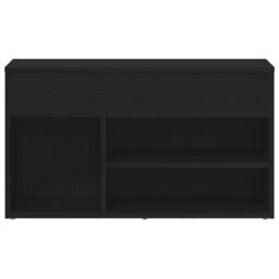 Berkfield Home Hall Bench Black Oak 60x30x45 cm Engineered Wood - Size: 60 x 30 x 45 cm - thumbnail 7
