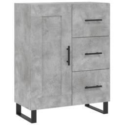 Berkfield Home Highboard Concrete Grey 69.5x34x180 cm Engineered Wood - thumbnail 7