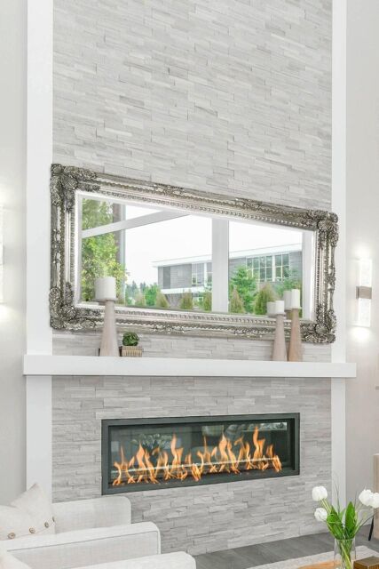 MirrorOutlet 'Carved Louis' Silver Antique Style Dress Full Length Leaner Mirror 183 x 91cm - Size: 183 x 91 cm - image 1