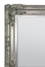 MirrorOutlet 'Carved Louis' Silver Antique Style Dress Full Length Leaner Mirror 183 x 91cm - Size: 183 x 91 cm - thumbnail 3