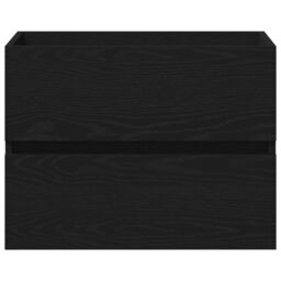 Berkfield Home Sink Cabinet with Built-in Basin Black Oak Engineered Wood - thumbnail 6