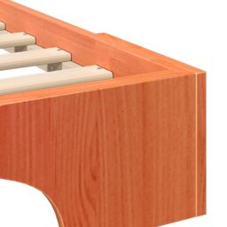 Berkfield Home Floor Bed Frame with Storage Brown 140 x 210 cm Wood - thumbnail 9