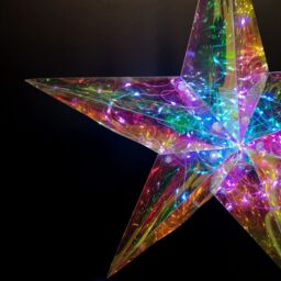 Samuel Alexander 36cm Battery Operated Light up Hanging Christmas Dreamlight Star with 100 White LEDs - thumbnail 6