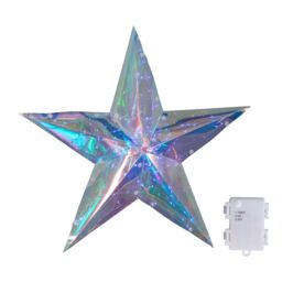 Samuel Alexander 36cm Battery Operated Light up Hanging Christmas Dreamlight Star with 100 White LEDs - thumbnail 9