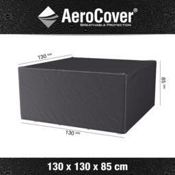 Ruma AeroCover Square Garden Tables Waterproof Breathablen Polyester Cover W130xD130xH85cm in Dark Grey - Size: 1 Pack - thumbnail 2