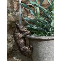 Jardinopia French Bulldog Plant Pot Hanger in Bronze - thumbnail 3