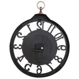 Wyld and Coco Brown 52cm Wall Clock with Glass Face and Arabic Numerals - thumbnail 3
