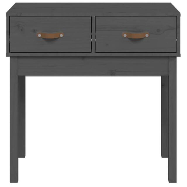 Berkfield Home Beautiful Console Table Grey 76.5x40x75 cm Solid Wood Pine - image 1