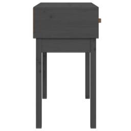 Berkfield Home Beautiful Console Table Grey 76.5x40x75 cm Solid Wood Pine - thumbnail 5