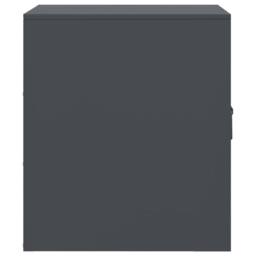 Berkfield Home Bedside Cabinets 2 pcs Anthracite 34.5x39x44 cm Steel in Charcoal - thumbnail 8