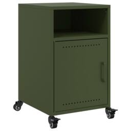 Berkfield Home Bedside Cabinets 2 pcs Olive Green 36x39x59 cm Steel - Size: 36 x 39 x 59 cm - thumbnail 6