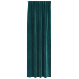 Berkfield Home Blackout Curtains with Top Tape 2 pcs Dark Green Velvet - thumbnail 3