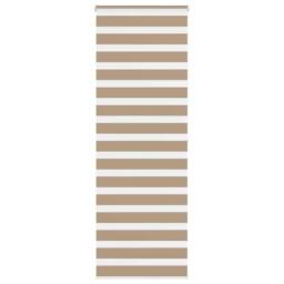 Berkfield Home Zebra Blind Sand Brown 90x200 cm Fabric Width 85.9 cm Polyester - thumbnail 2